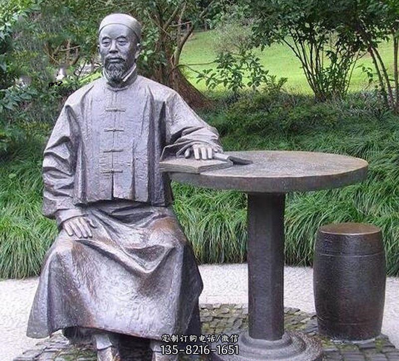 铜雕古代名人李鸿章雕塑