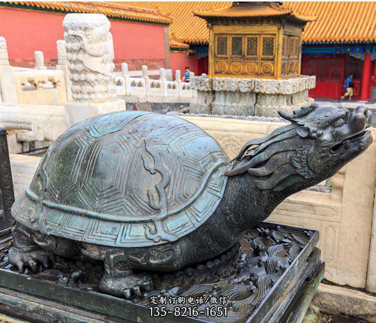 北京故宫龙龟景观铜雕塑