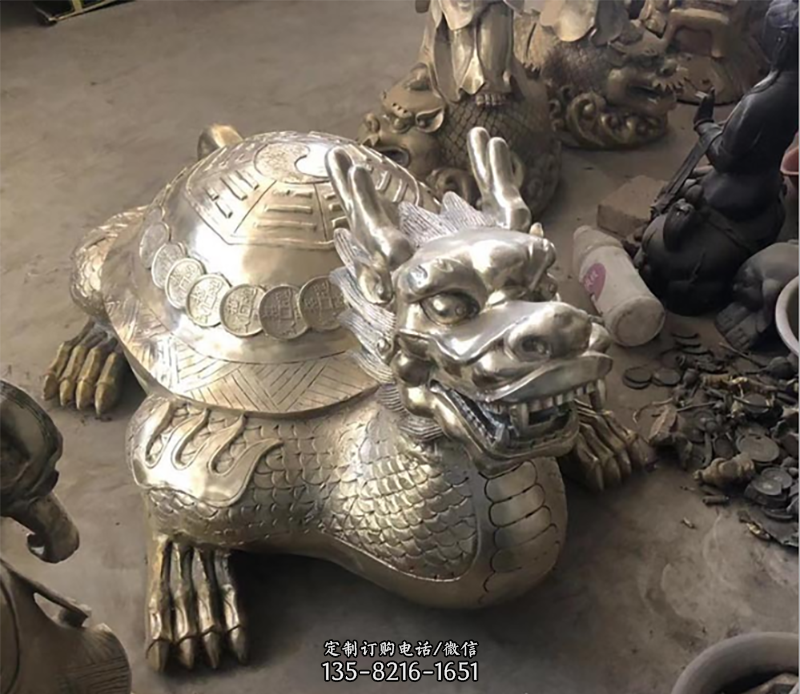龙龟铜雕塑-广场龙龟铜雕塑