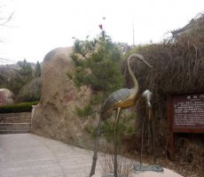 铜雕仙鹤-不锈钢雕塑仙鹤