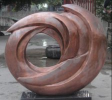 漩涡铜雕-残疾人广场雕塑
