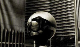 广场不锈钢创意空心球雕塑