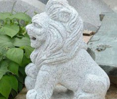 大理石小型狮子石雕