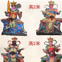 玻璃钢彩绘四大天王寺庙佛像雕塑