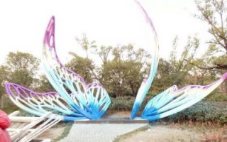 不锈钢彩蝶公园景观雕塑