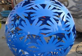 雕塑/不锈钢/圆球：不锈钢镂空球雕塑案例赏析烁景雕塑