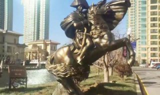 铜雕西方骑马雕塑人物