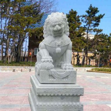 大理石北京狮石雕