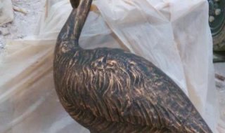 天鹅动物铜雕-天鹅抽象雕塑