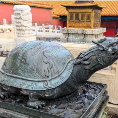北京故宫龙龟景观铜雕塑