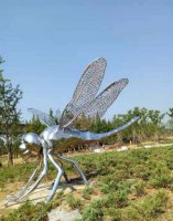 不锈钢公园蜻蜓雕塑