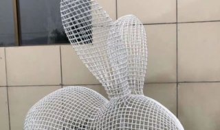 不锈钢镂空动物雕塑