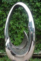 园林镜面不锈钢抽象雕塑