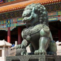 青铜故宫狮北京狮铜雕