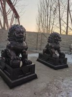 铜狮子，中国北方传统狮子雕塑