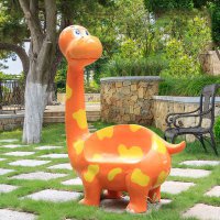恐龙雕塑-公园景区创意可爱卡通座椅恐龙雕塑