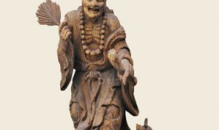 济公雕塑-户外仿铜神话人物济公雕塑