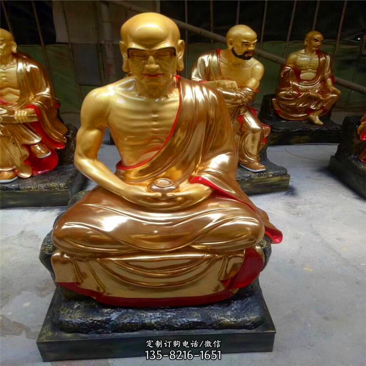 十八罗汉罗汉-户外景区寺庙景观供奉神佛菩萨十八罗汉雕塑
