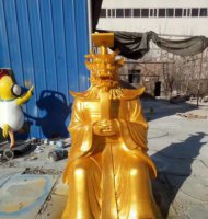 龙王雕塑-景区创意仿铜纯铜打造龙王雕塑