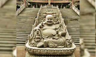 弥勒佛雕塑-户外景区大型仿真人物景观坐着的弥勒佛雕塑