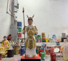 龙王三太子雕塑-玻璃钢彩绘户外摆件龙王三太子雕塑