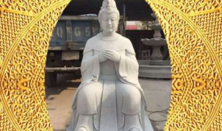 王母娘娘雕塑-汉白玉寺院神像供奉王母娘娘雕塑