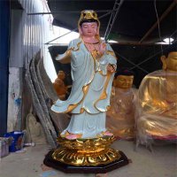 观音菩萨雕塑-玻璃彩绘大型景观观音菩萨雕塑