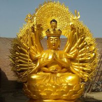 观音雕塑-漆金铜雕寺庙景区大型供奉神佛观音雕塑