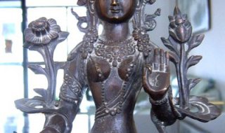 度母雕塑-仿铜寺庙大型佛像度母雕塑