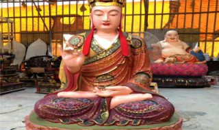 地藏王雕塑-大型玻璃钢彩绘佛像地藏王雕塑