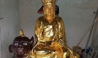 地藏王雕塑-寺庙喷金鎏金佛像地藏王雕塑